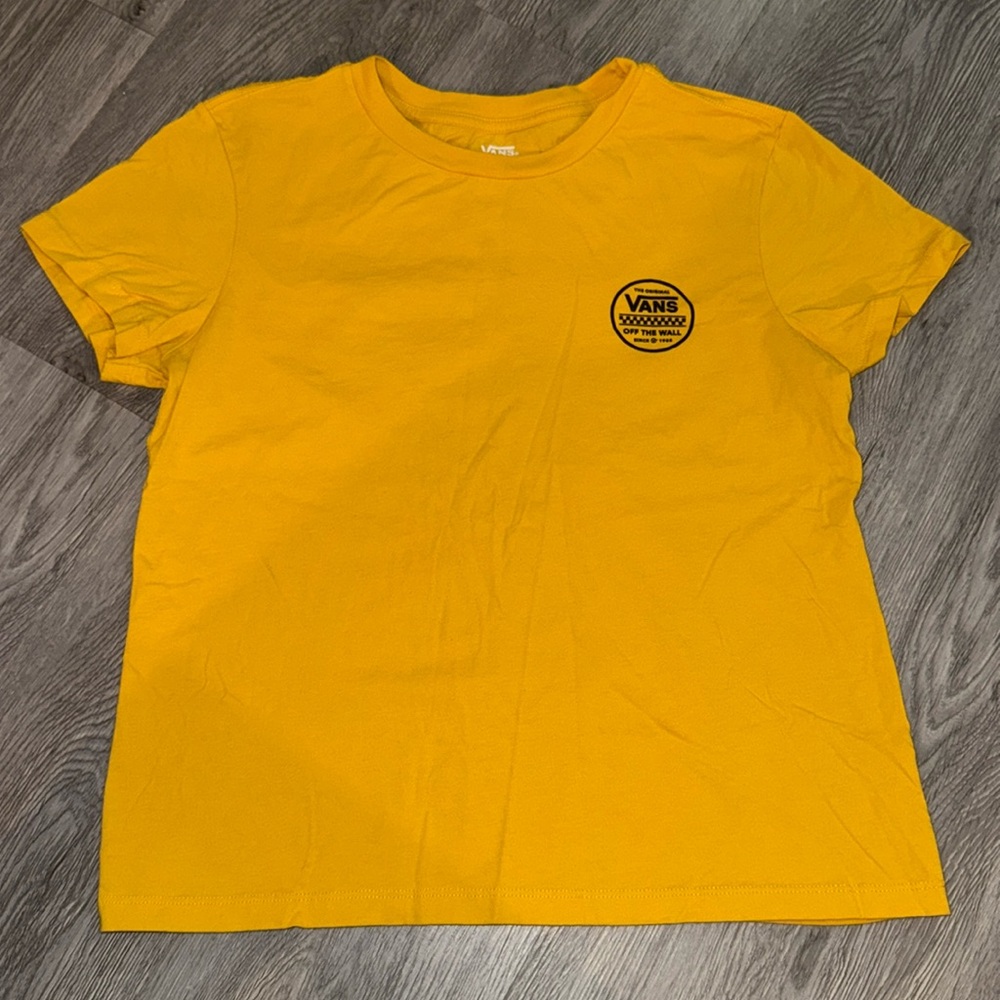Yellow vans tee